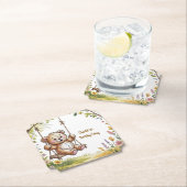 Teddy's eerste verjaardagsfeestje kartonnen onderzetters (Insitu)