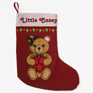 Teddy's Gift Custom Stocking Kleine Kerstsok
