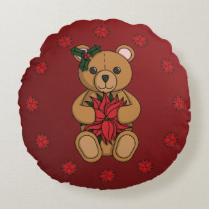 Teddy's Gift Round Coussin