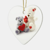 Teddys Hart Kerst Ornament (Links)