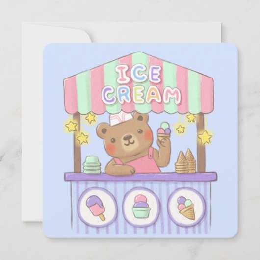 Teddy's Ice Cream Parlor Kaart (Voorkant)