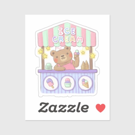 Teddy's IJssalon Sticker (Vel)