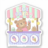 Teddy's IJssalon Sticker (Voorkant)