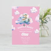 Teddy's premier anniversaire Sky Safari Invitation (Debout devant)