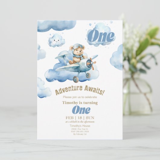 Teddy's Sky-High eerste verjaardag avontuur Kaart (Staand voorkant)