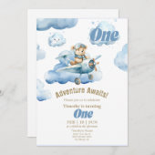Teddy's Sky-High eerste verjaardag avontuur Kaart (Voorkant / Achterkant)