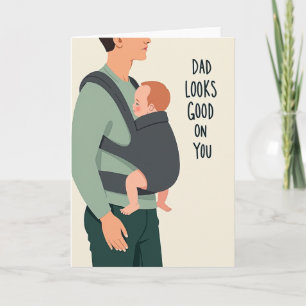Teder Fathers Day Afbeeldingskaart Kaart