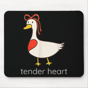 Teder Hart Grappig Stel Gans Liefhebber Valentijns Muismat