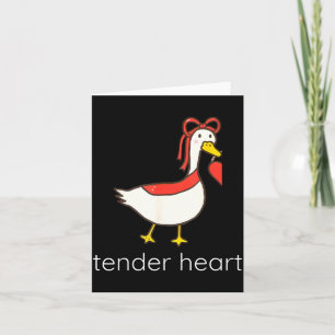 Teder Hart Stabiele Liefde Grappige Gans Koppel Ma Kaart