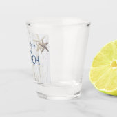 Teder Houten Structuur, Zeester Shot Glas (Rechts)