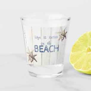 Teder Houten Structuur, Zeester Shot Glas