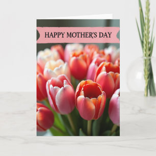 Teder Moederdag Tulp Kaart