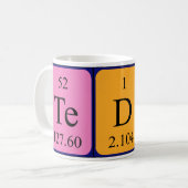Tedi nom de table périodique mug (Devant gauche)