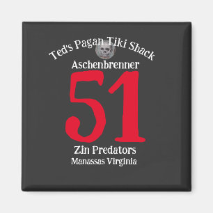 Ted's Pagan Tiki Shack Zin Predators Manassas VA Magneet