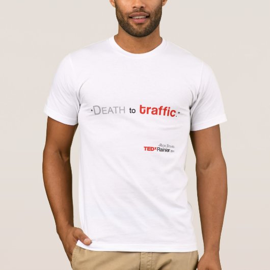 TEDx Rainier Mannen White T-shirt - Rick Steves (Voorkant)