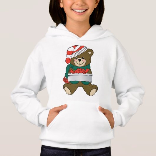 TEDY-Girl's Pullover Hoodie (Voorkant)