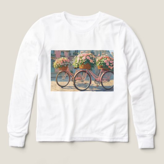 Tee à manches longues pour fille. (Motif recto)