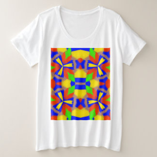 Tee Abstraite de base de taille plus grande pour f