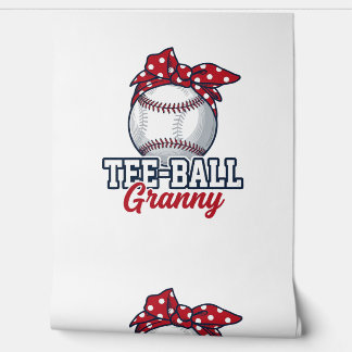 Tee Ball Oma Baseball Boog Vintage Shirt_1 Behang