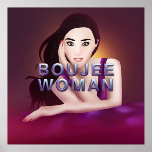TEE Boujee Vrouw Poster