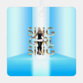 TEE chante fille chante métal ornement (Recto)