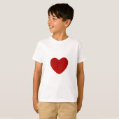 Tee de coeur pour T-shirt enfant (Devant entier)