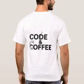 Tee de développement de code et café - T-shirt dév (Dos)