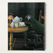 Tee de perroquet vert personnalisé & photo de tabl (Dos)