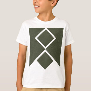 Tee double diamant vert mousse - T-shirt