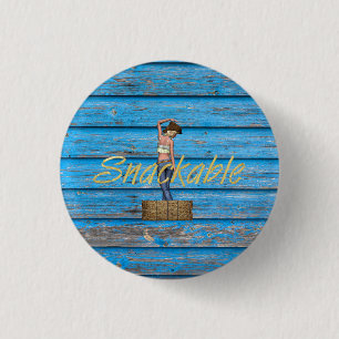 TEE Eetbare Dames T-Shirts Ronde Button 3,2 Cm