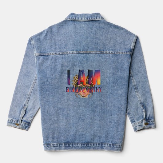 TEE I Am Bingeworthy Denim Jacket (Achterkant)