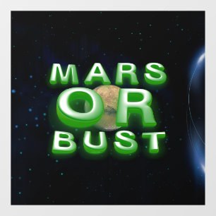 TEE Mars of Bust Raamsticker