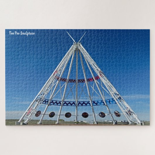 Tee Pee Beeldhouwwerk Legpuzzel (Horizontaal)