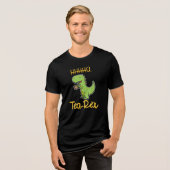 Tee Rex Dinosaur Tyrannosaurus Tri-Blend Shirt (Voorkant volledig)