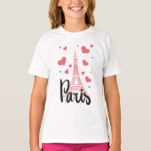 Tee Shirt Basic A Manches Longue Fille PAris (Voorkant)