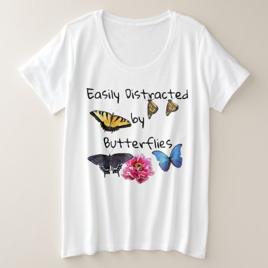 Tee - shirt Dames Plus Grande Taille Facilement Di (Design devant)