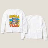 Tee-shirt de plage drôle de chat d'été pour filles (Motif Recto et Verso)