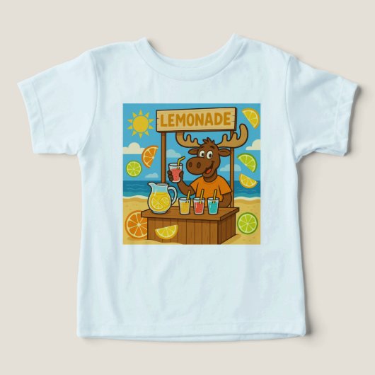 Tee-shirt du stand de limonade de Moose – Été doux (Design Recto)