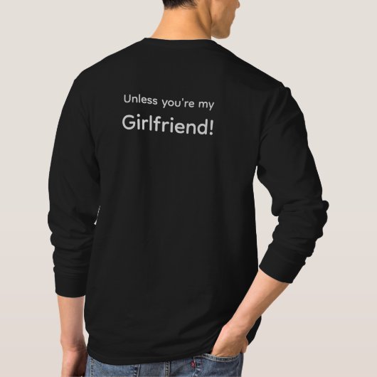 Tee shirt Girlfriend/Boyfriend (Achterkant)