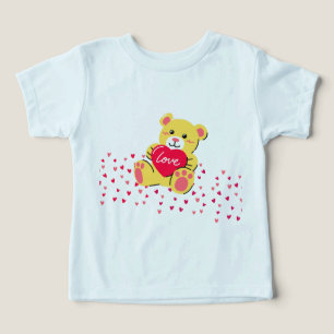 Tee-shirt graphique avec un cœur de la Saint-Valen