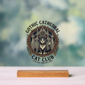 Tee shirt graphique de chat de cathédrale gothique (Neutre)