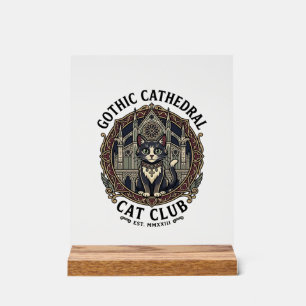 Tee shirt graphique de chat de cathédrale gothique