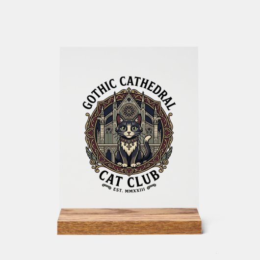 Tee shirt graphique de chat de cathédrale gothique (Recto)