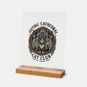Tee shirt graphique de chat de cathédrale gothique (Angle)