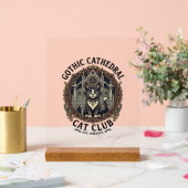 Tee shirt graphique de chat de cathédrale gothique (Mariage)