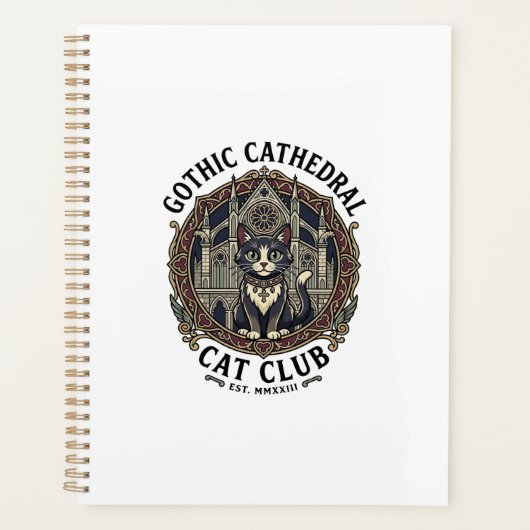 Tee shirt graphique de chat de cathédrale gothique (Devant)