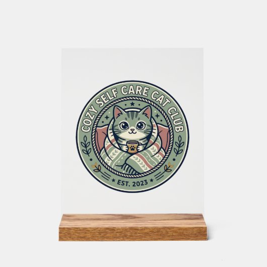 Tee-shirt graphique de chat de soins personnels co (Recto)