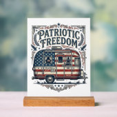 Tee-shirt graphique vectoriel de camping-car patri (Neutre)