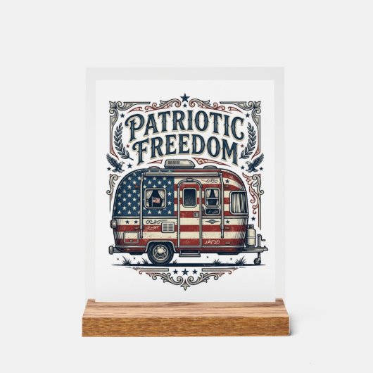 Tee-shirt graphique vectoriel de camping-car patri (Recto)