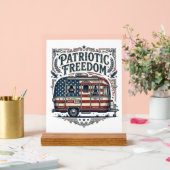 Tee-shirt graphique vectoriel de camping-car patri (Mariage)